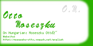 otto moseszku business card